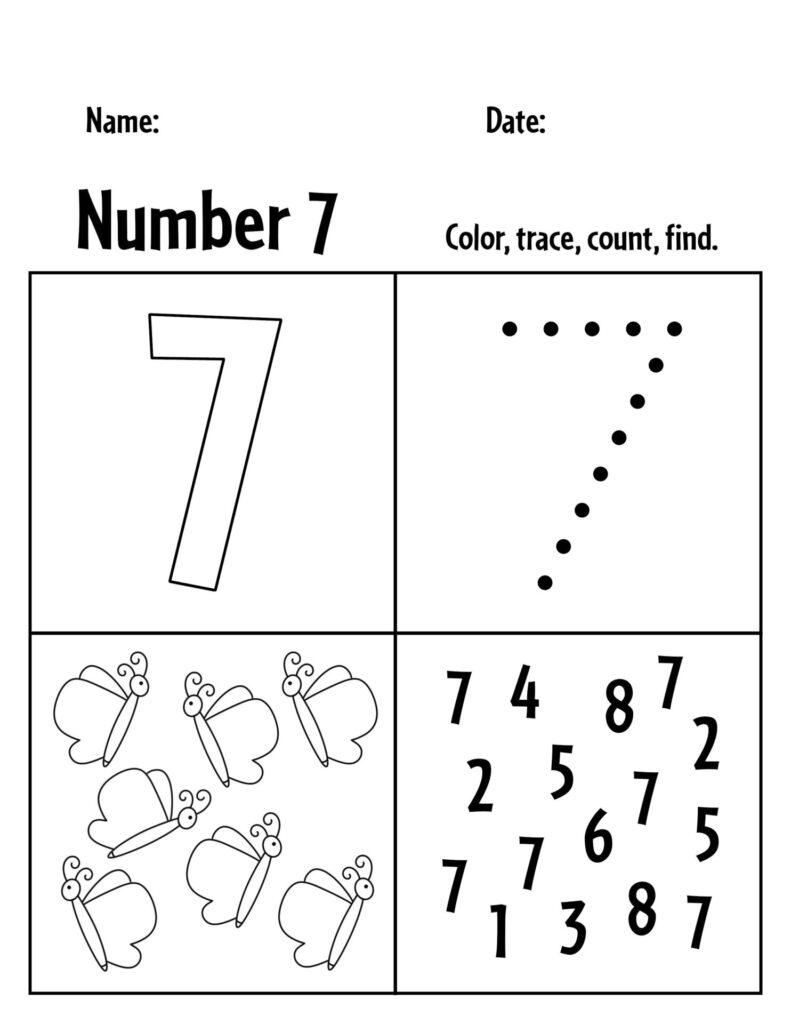 FREE Number 7 Worksheets For Preschool The Hollydog Blog FREE Number 7 Worksheets For Preschool The Hollydog Blog