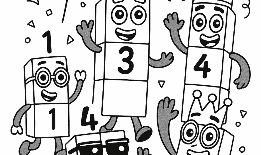 Number Block Coloring Pages