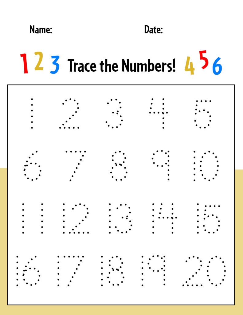 Free Numbers 1 20 Tracing Worksheets The Hollydog Blog Free Numbers 1 20 Tracing Worksheets The Hollydog Blog