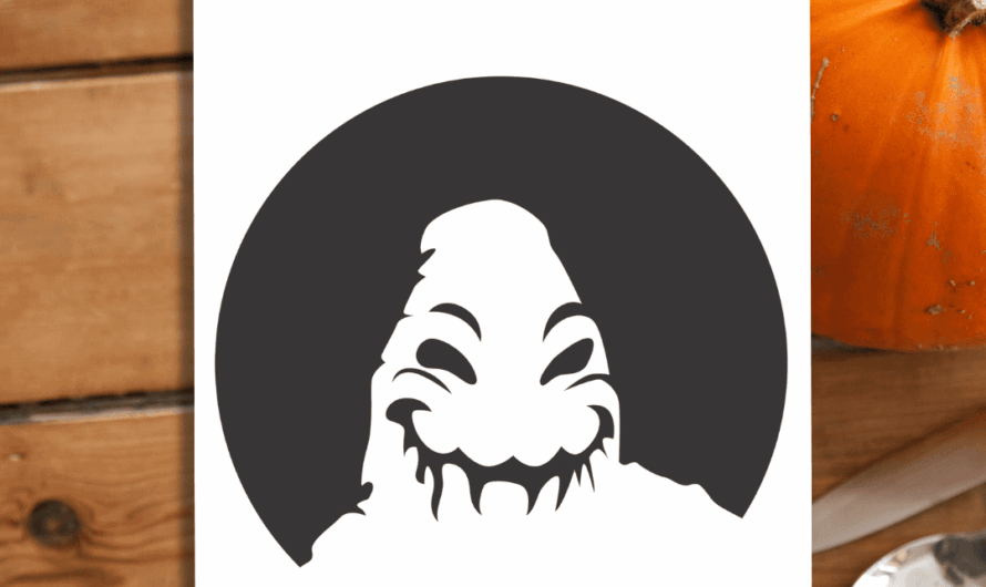 Oogie Boogie Pumpkin Carving Stencil