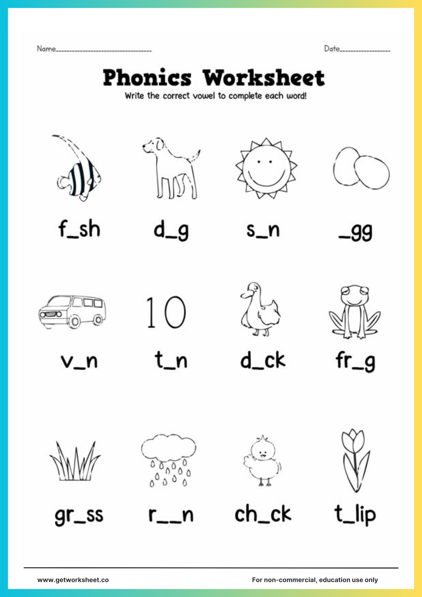 Free Phonics Worksheets Worksheets Get Worksheet Free Phonics Worksheets Worksheets Get Worksheet