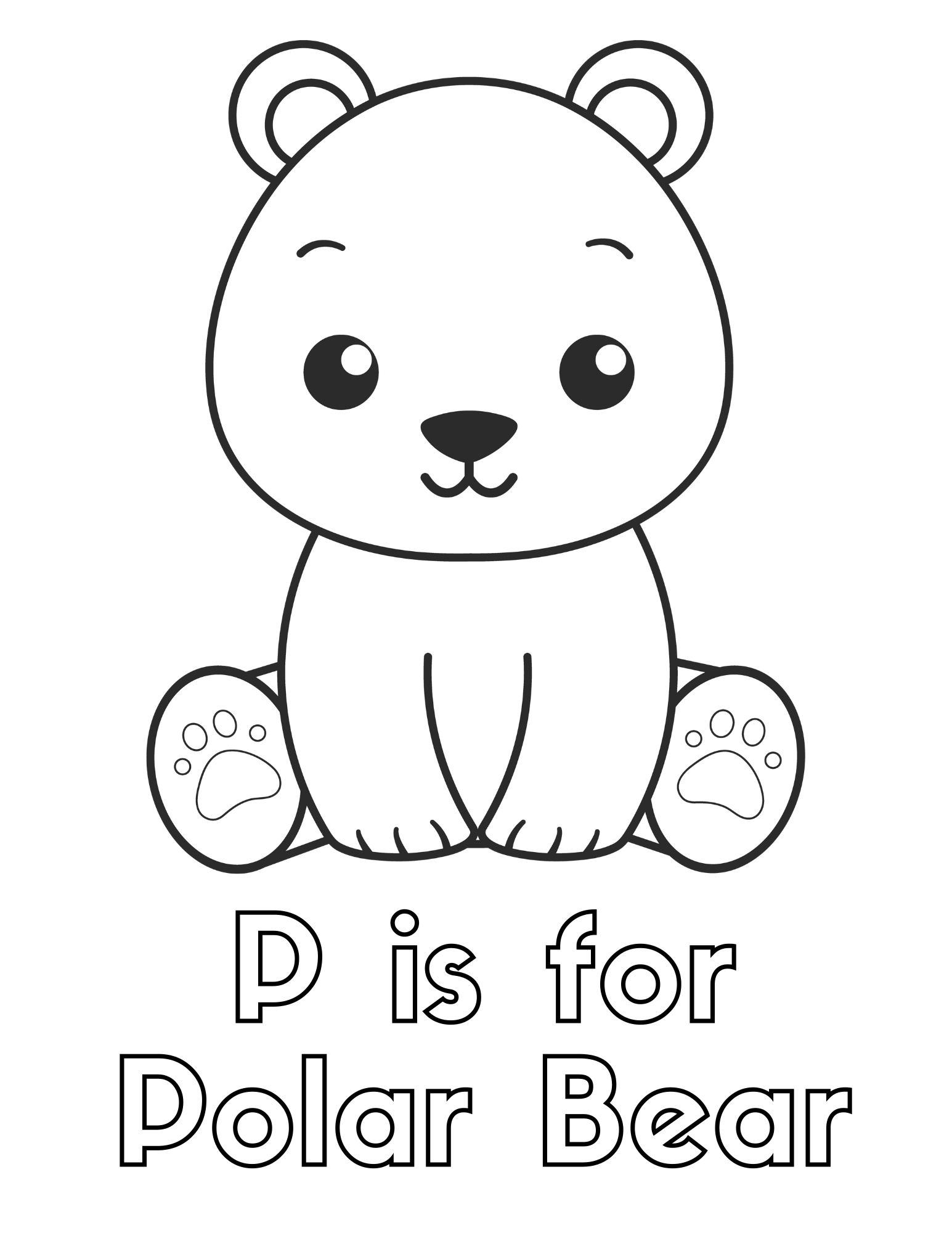Free Polar Bear Coloring Pages For Kids And Adults Free Polar Bear Coloring Pages For Kids And Adults