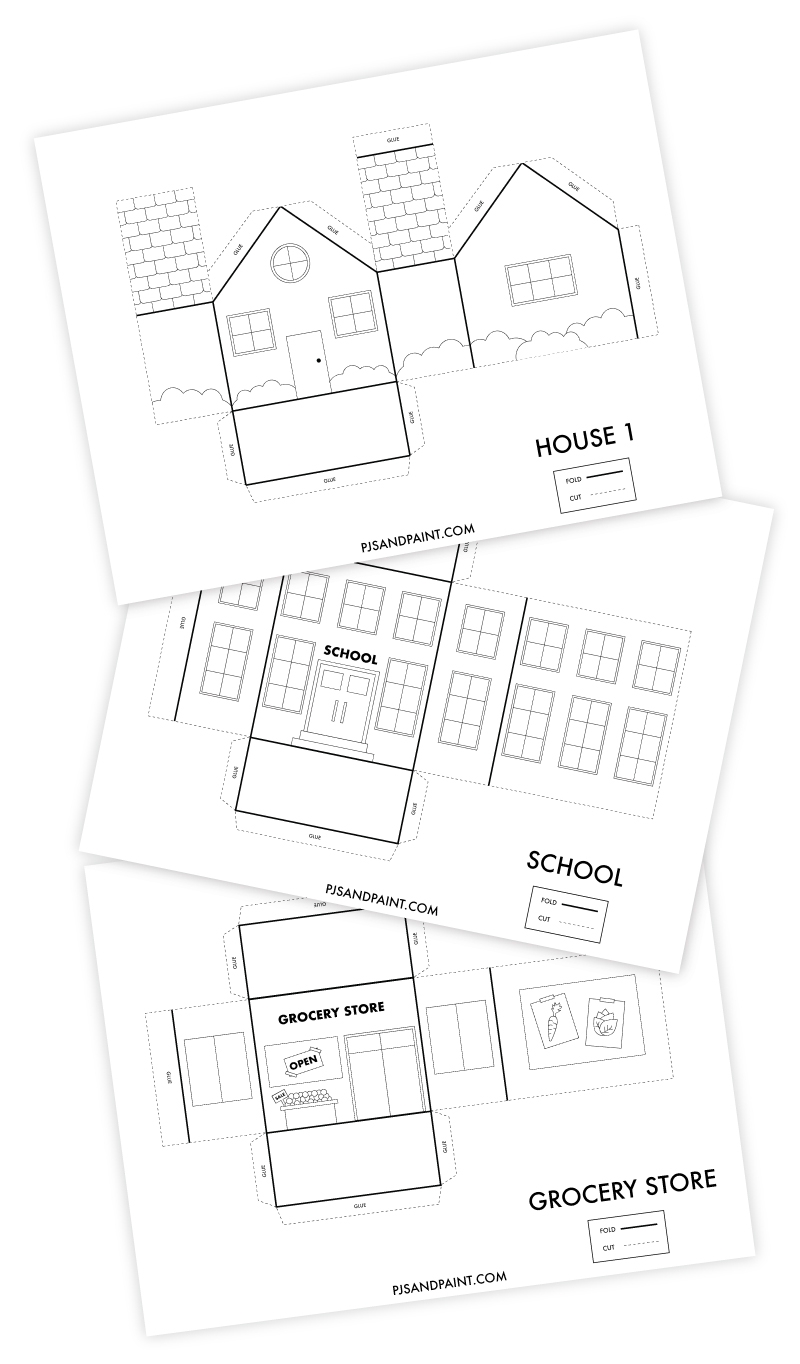 Free Printable 3D Buildings Coloring Pages Pjs And Paint Free Printable 3D Buildings Coloring Pages Pjs And Paint