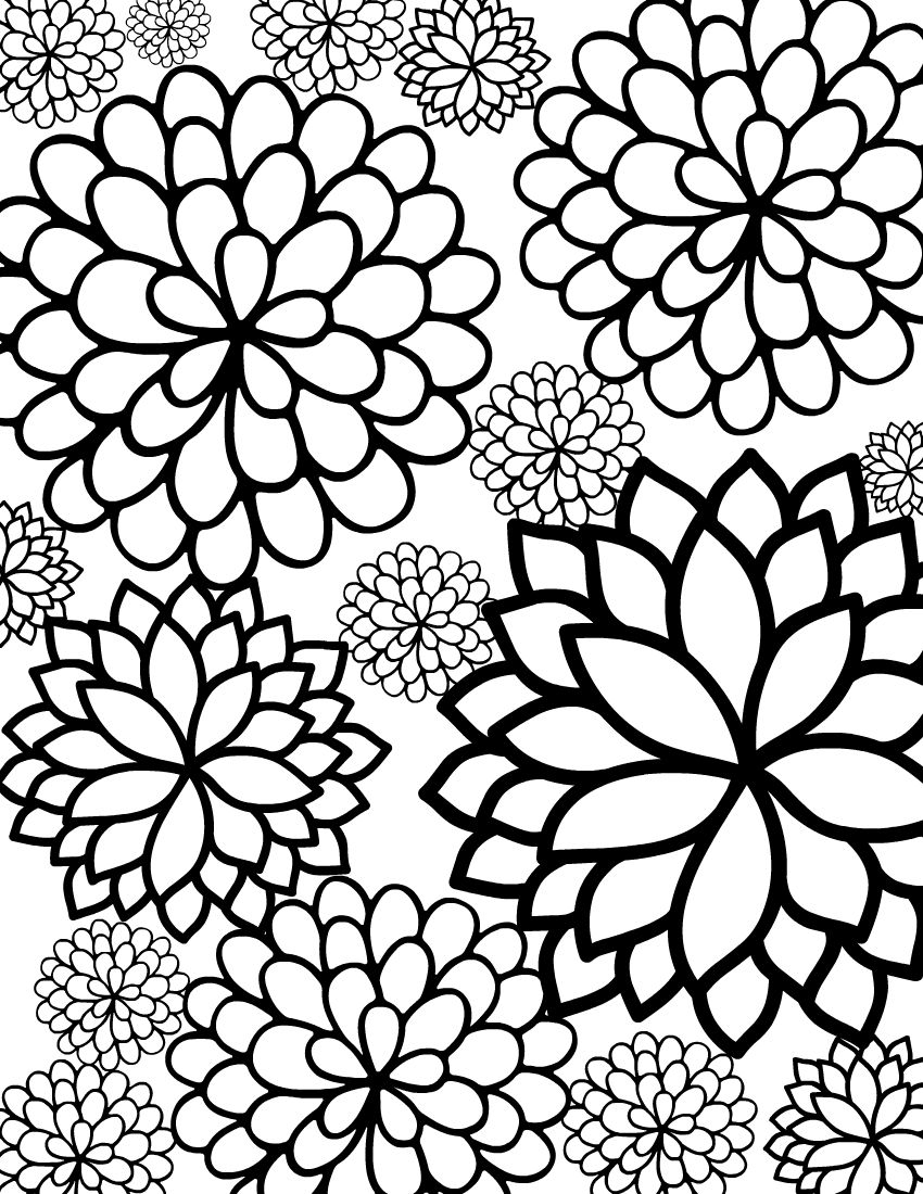 flower printable coloring pages flower printable coloring pages