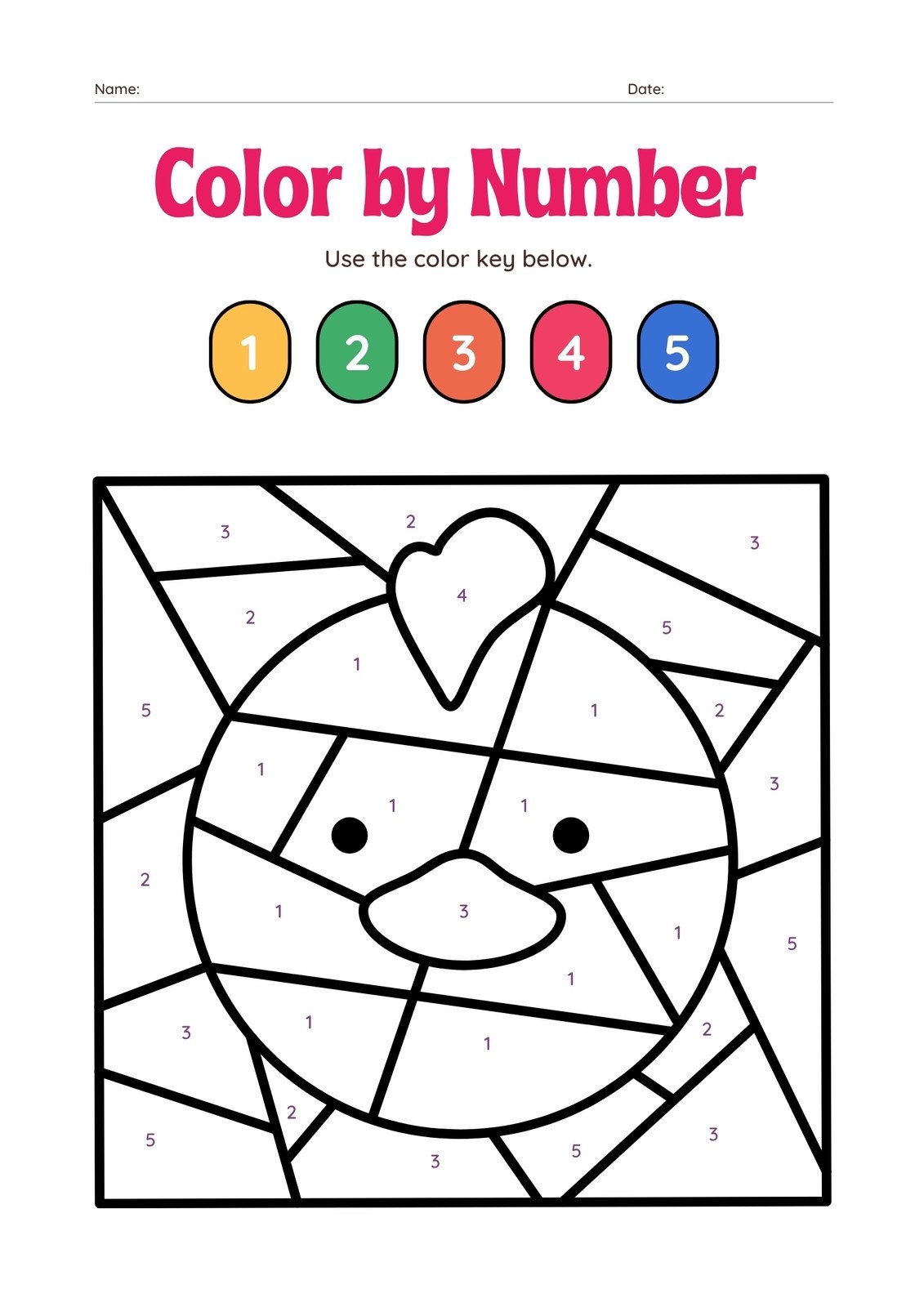 color by number pages to print color by number pages to print