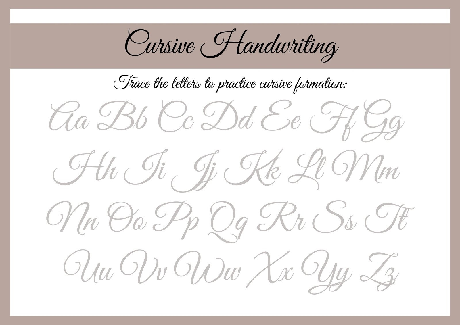 Free Printable Cursive Writing Worksheet Templates Canva Worksheets Library Free Printable Cursive Writing Worksheet Templates Canva Worksheets Library