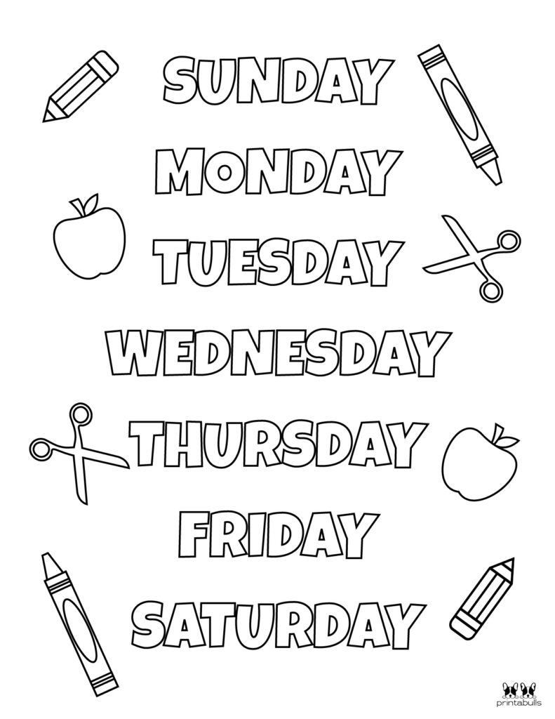 Free Printable Days Of The Week Worksheets Worksheets Library Free Printable Days Of The Week Worksheets Worksheets Library