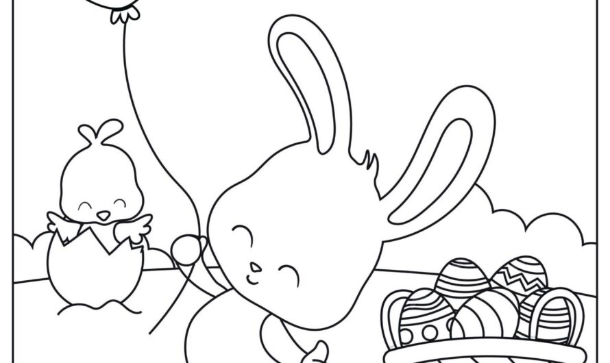 Happy Easter Coloring Pages