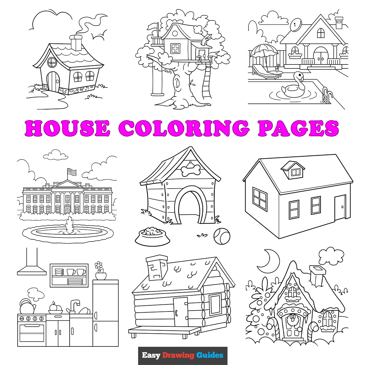 Free Printable House Coloring Pages For Kids Free Printable House Coloring Pages For Kids