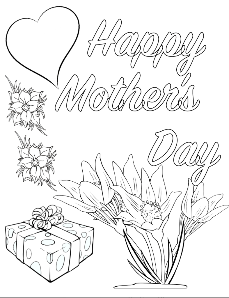 Free Printable Mother s Day Coloring Pages 4 Designs Free Printable Mother s Day Coloring Pages 4 Designs