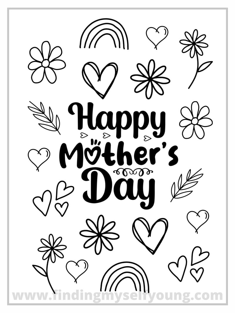 happy mothers day free coloring pages happy mothers day free coloring pages