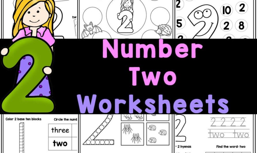Number 2 Practice Worksheets