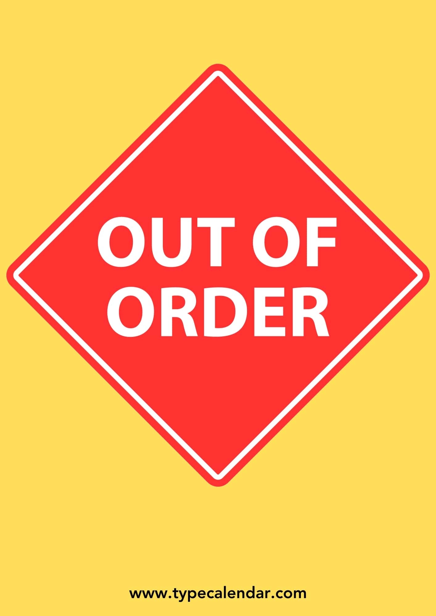 Free Printable Out Of Order Sign Templates PDF Word Restroom Free Printable Out Of Order Sign Templates PDF Word Restroom