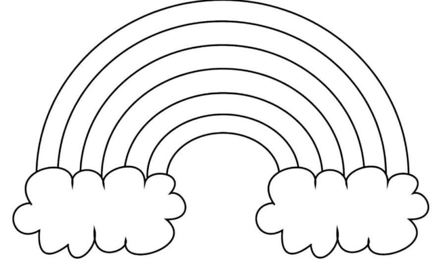 Rainbow Coloring Page Printable