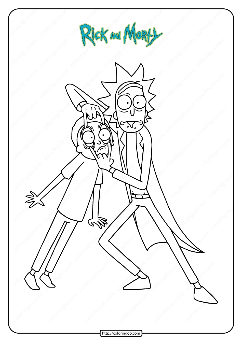 Free Printable Rick And Morty Coloring Pages Free Printable Rick And Morty Coloring Pages