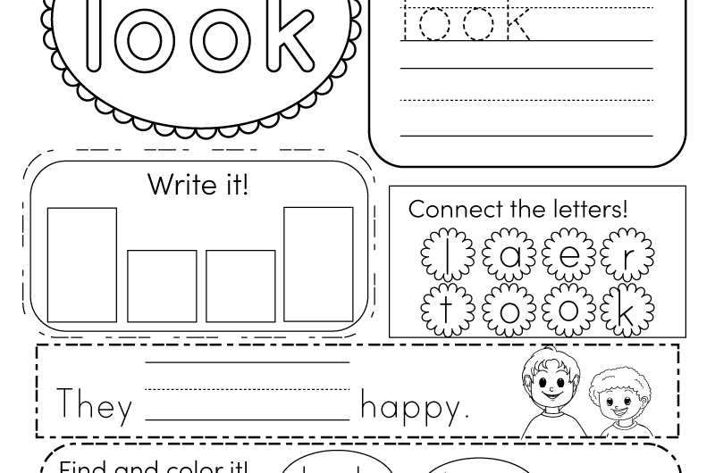 Sight Word Worksheets Free