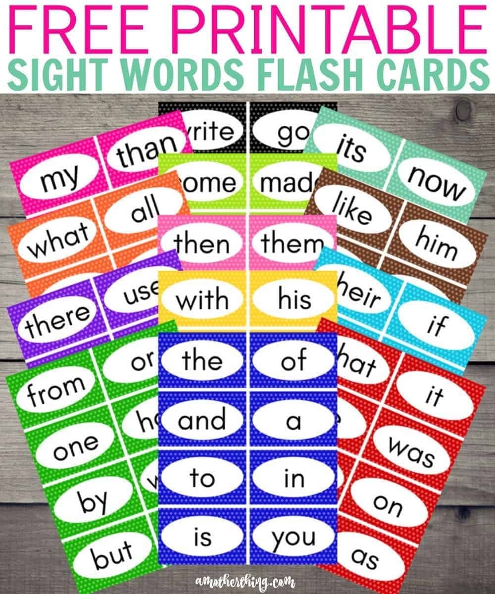 Free Printable Sight Words Flash Cards It s A Mother Thing Free Printable Sight Words Flash Cards It s A Mother Thing