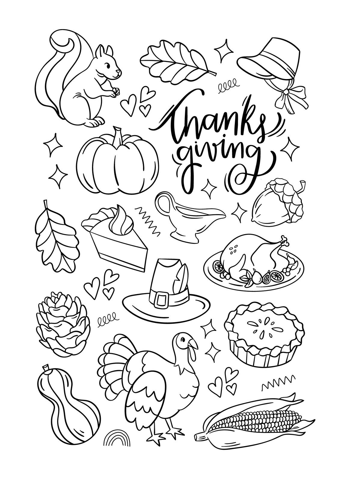 Free Printable Thanksgiving Worksheet Templates Canva Free Printable Thanksgiving Worksheet Templates Canva
