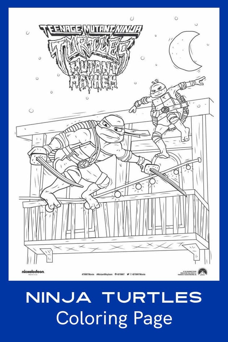 Free Printable TMNT Raphael And Leonardo Coloring Page Free Printable TMNT Raphael And Leonardo Coloring Page
