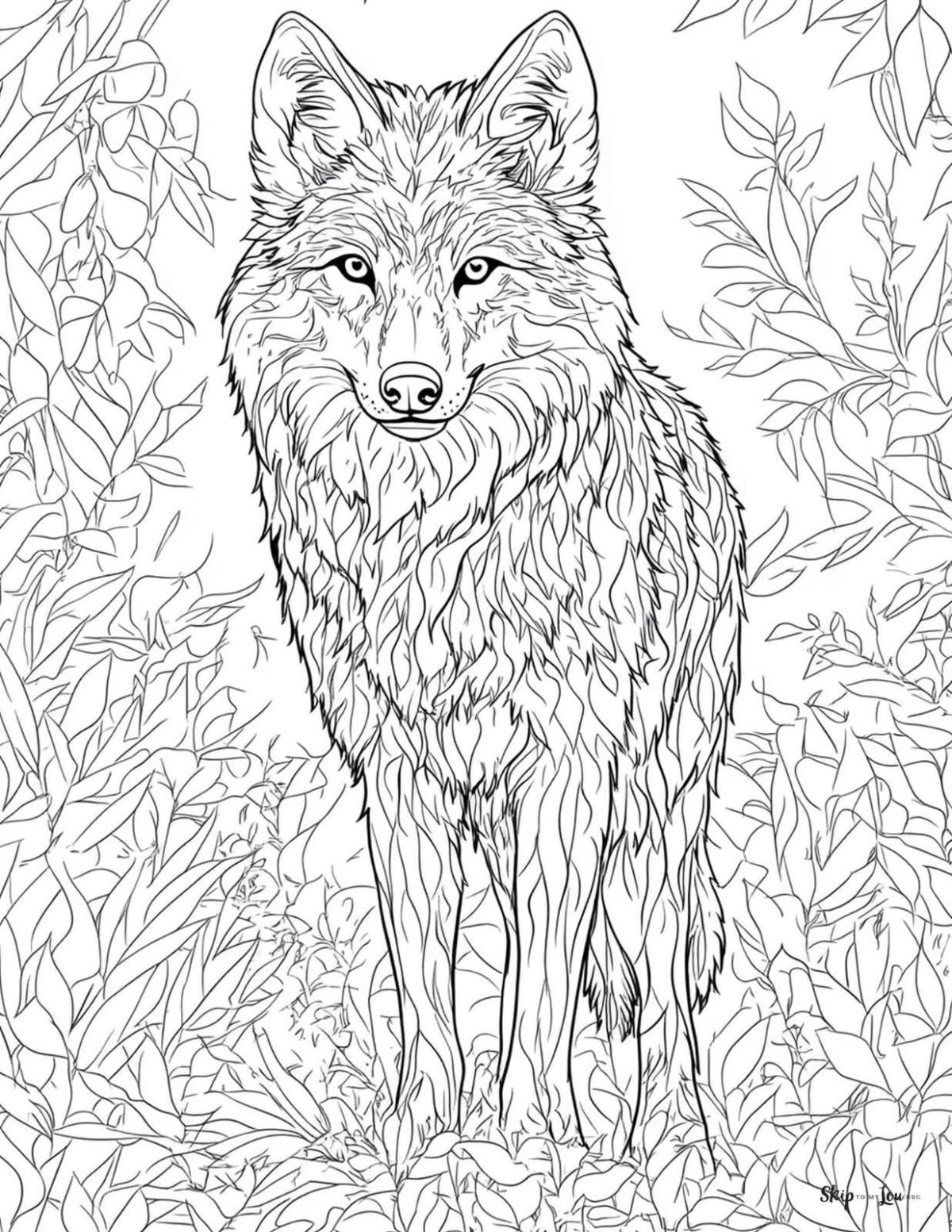 Free Printable Wolf Coloring Pages For Kids And Adults