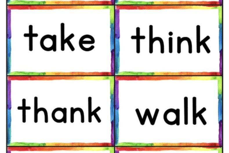 Kindergarten Sight Words Printables