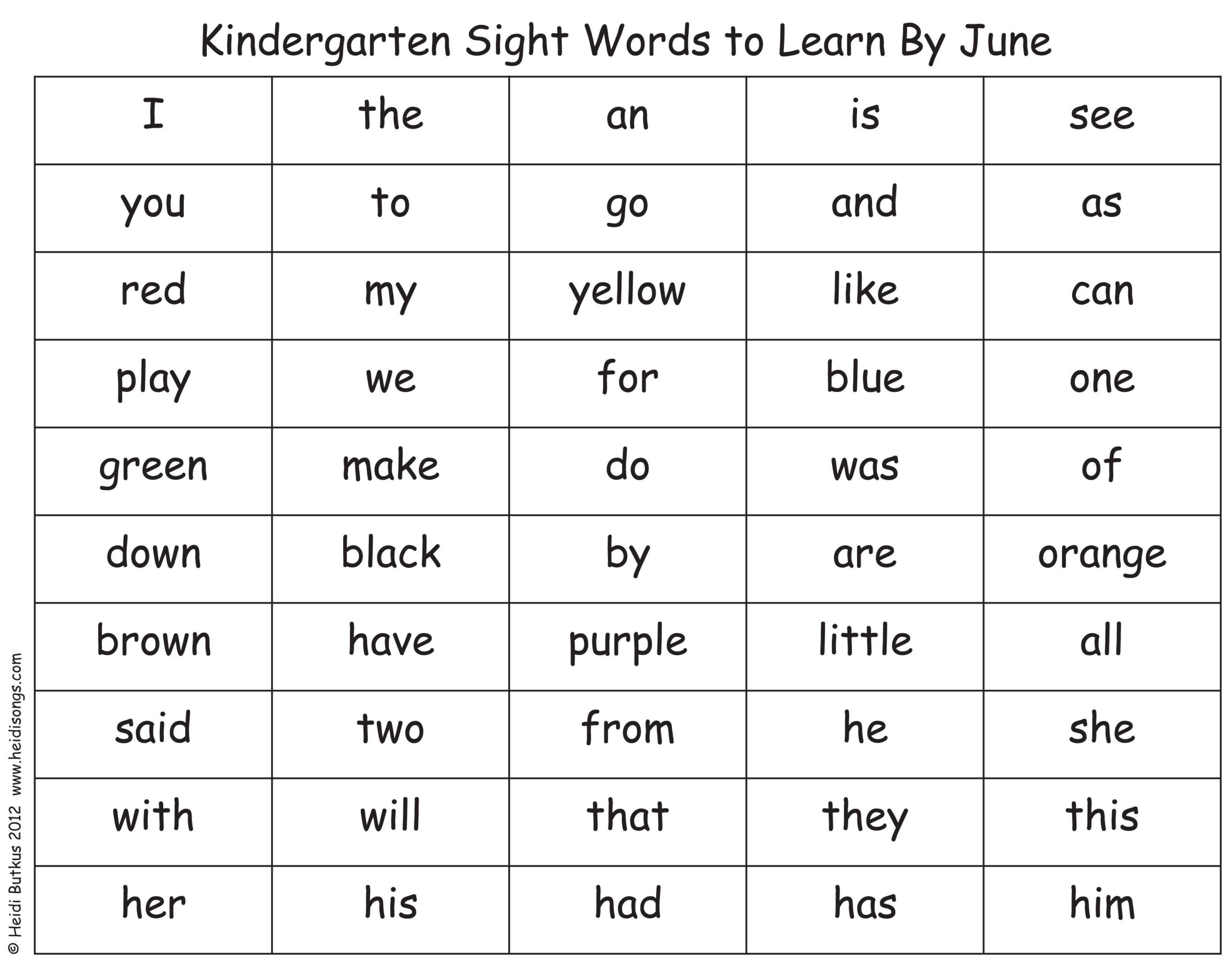 Free Printables Kindergarten Sight Words Jeremytucampgrattac1980 s Ownd Free Printables Kindergarten Sight Words Jeremytucampgrattac1980 s Ownd
