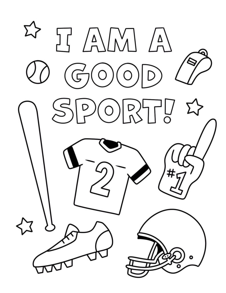coloring pictures of sports coloring pictures of sports