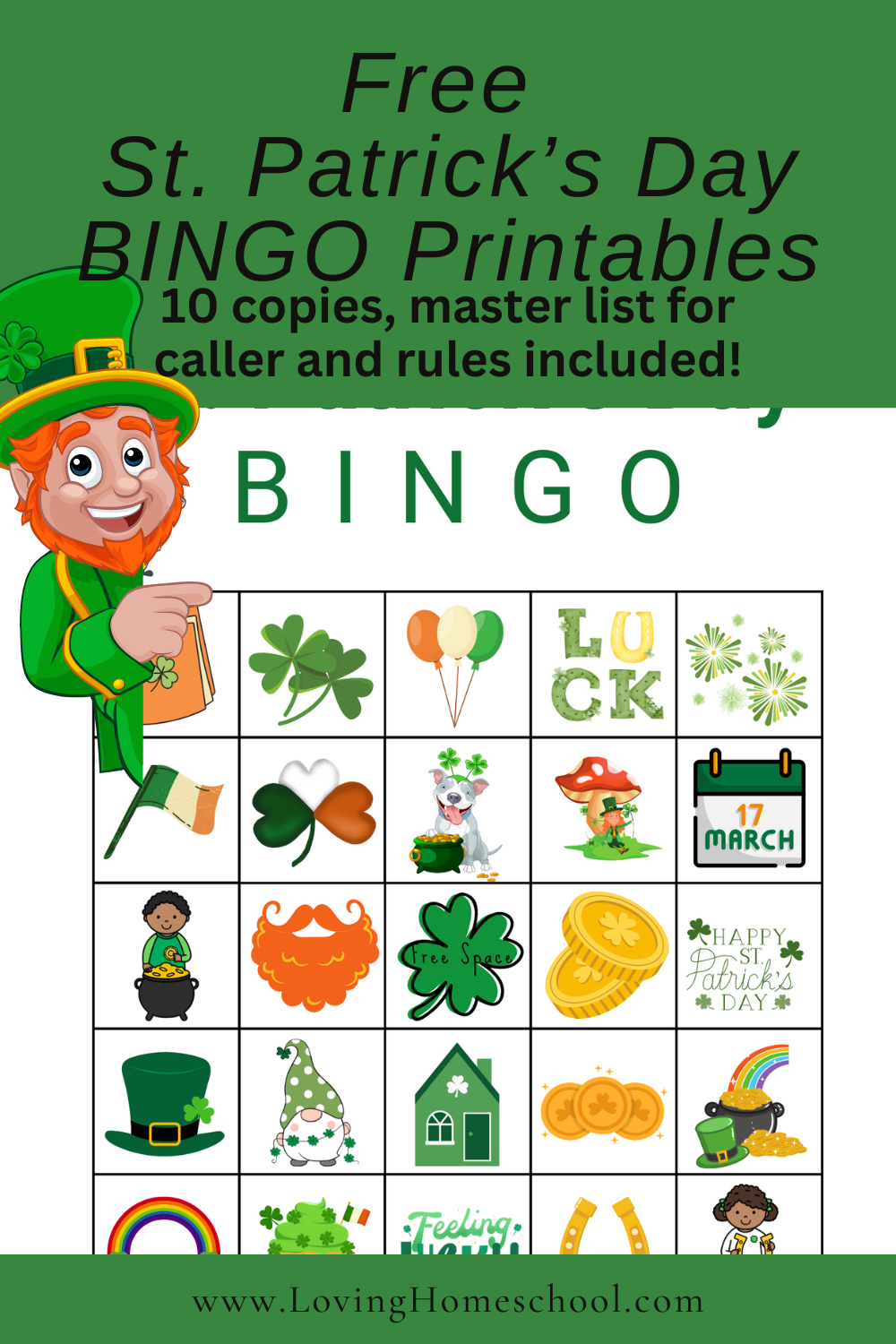st patrick's day bingo st patrick's day bingo