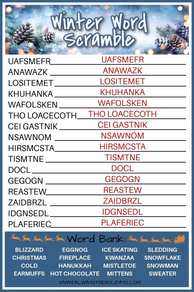 word scramble generator free