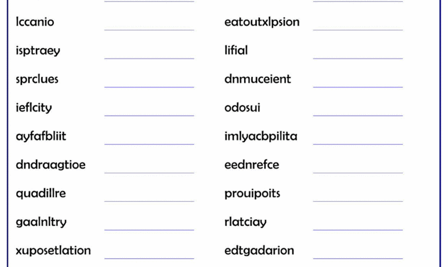 Word Scramble Creator Free