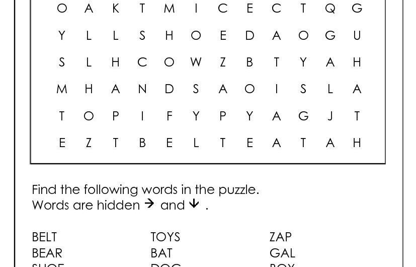 Word Search Generator Free Printable