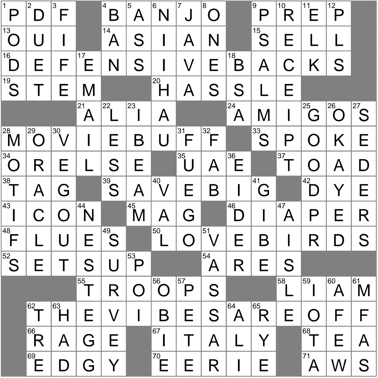 Frog s Kid lit Friend Crossword Clue Archives LAXCrossword