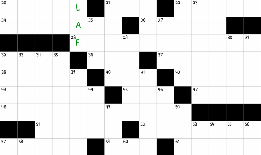 Frozen Snowman Crossword