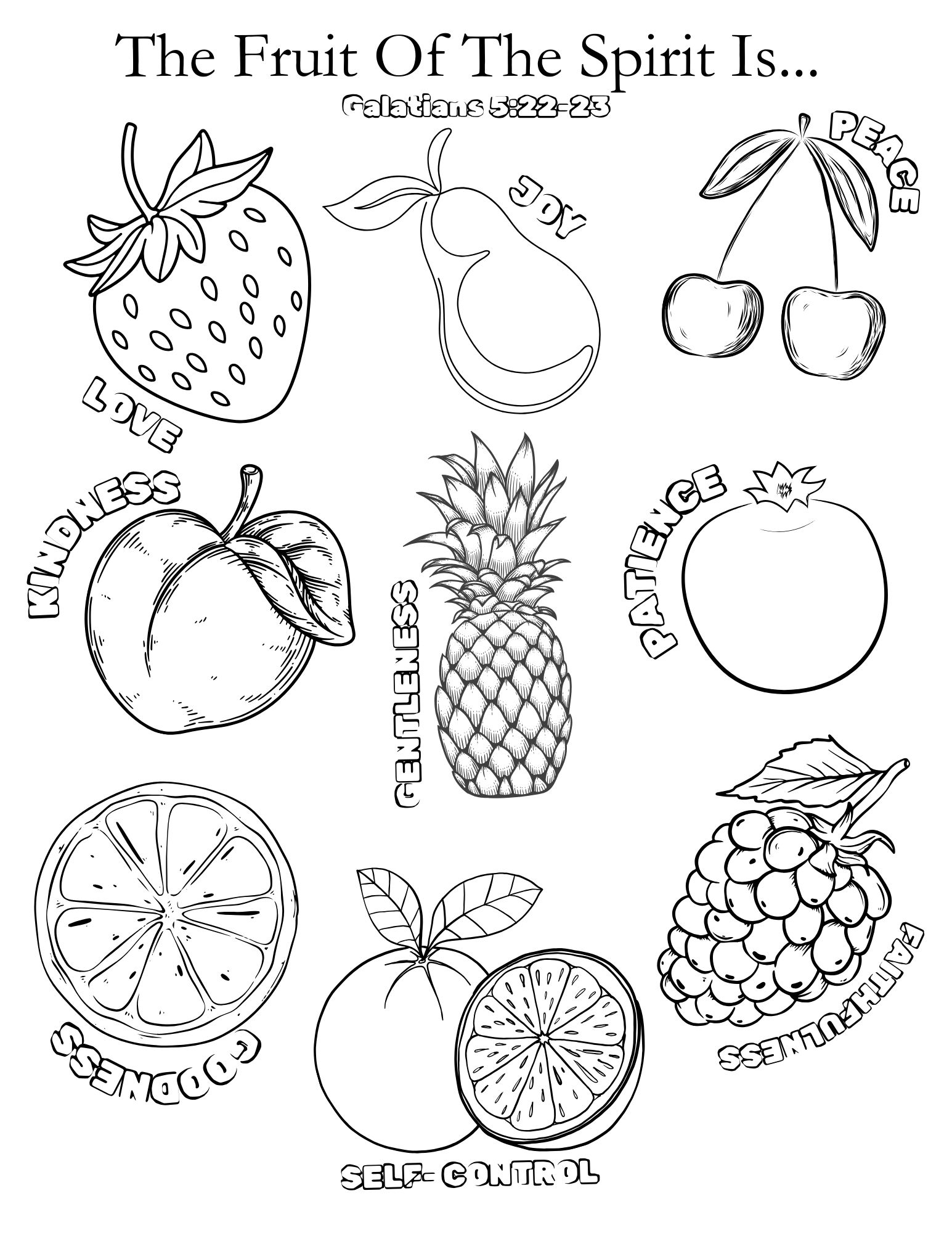 Fruit Of The Spirit Free Printable Coloring Pages Rejoice About Fruit Of The Spirit Free Printable Coloring Pages Rejoice About