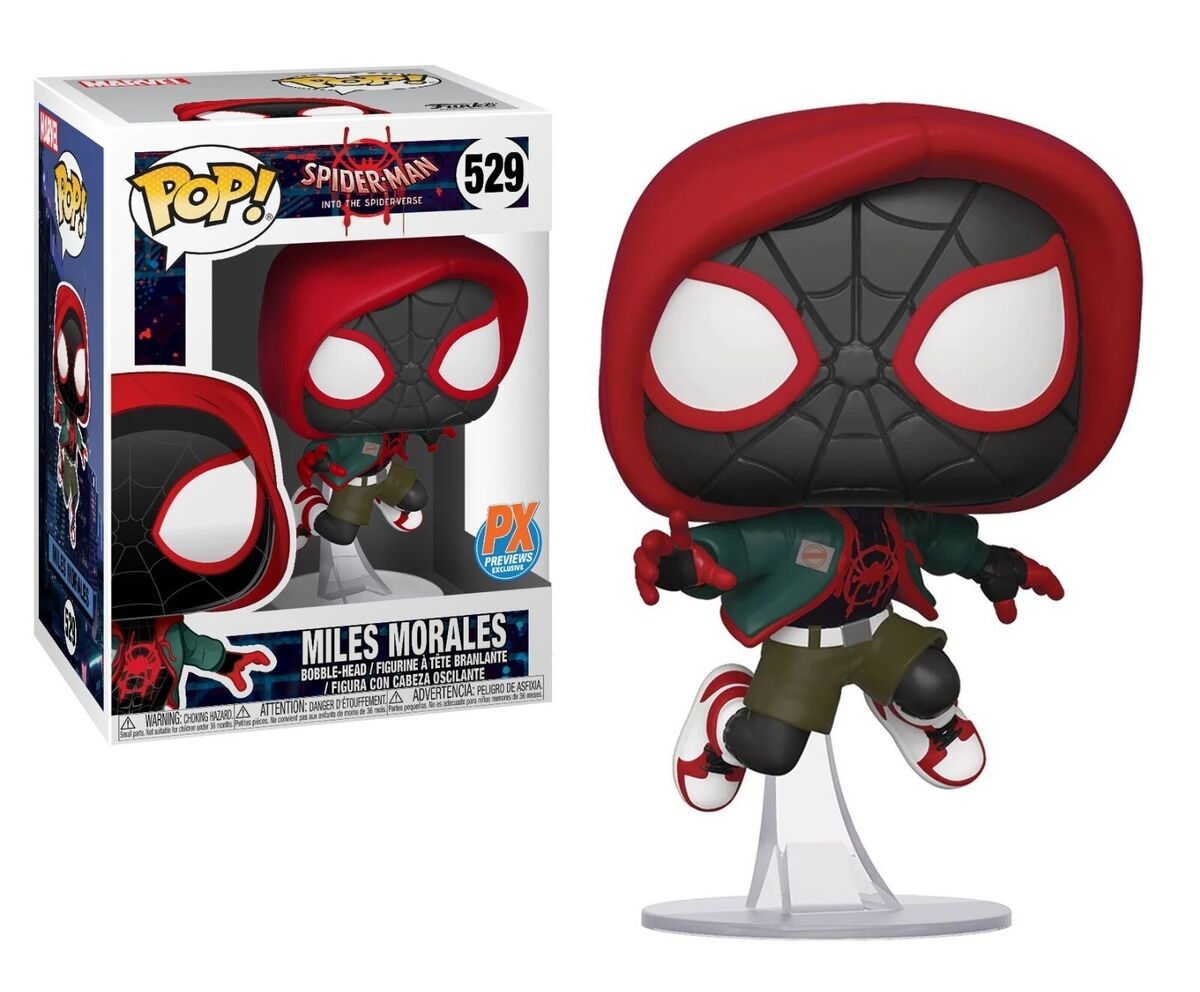 Funko Pop Spider Man Into Spiderverse Casual Miles Morales Vinyl Figure 529 PX EBay Funko Pop Spider Man Into Spiderverse Casual Miles Morales Vinyl Figure 529 PX EBay