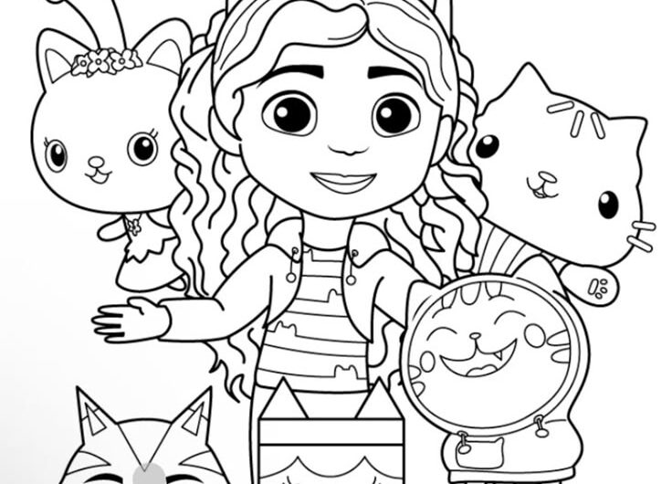 Gabby’s Dollhouse Coloring Page