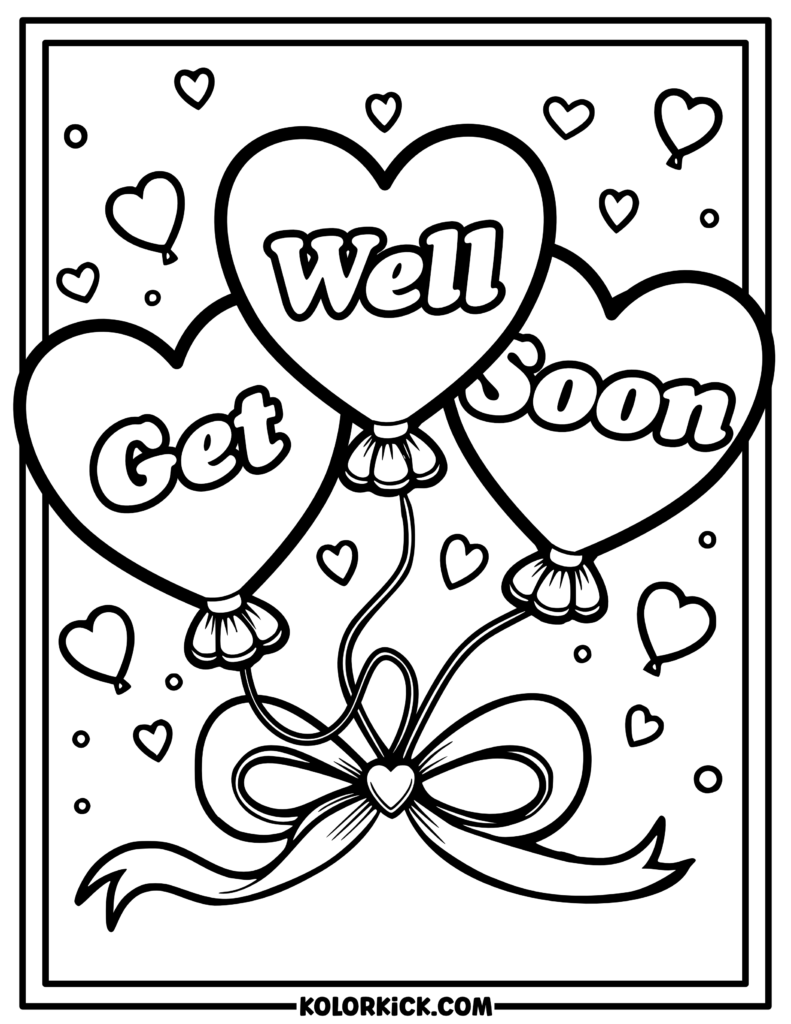Get Well Soon Coloring Pages 100 Free Printable PDFs Get Well Soon Coloring Pages 100 Free Printable PDFs