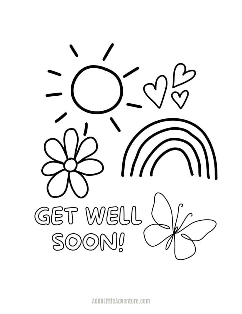 get well soon coloring pages get well soon coloring pages