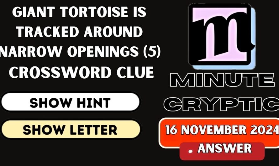 Narrow Opening Crossword Clue