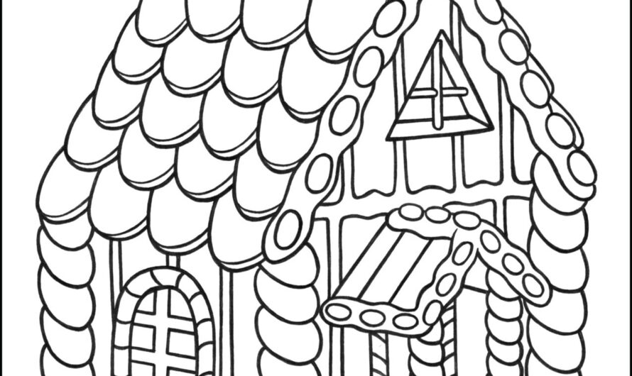 Colouring In Gingerbread House