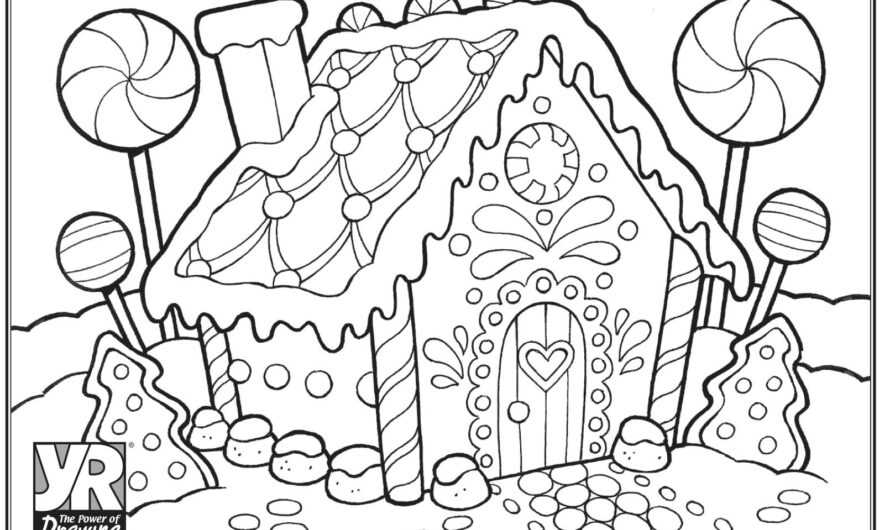 Gingerbread House Coloring Pages