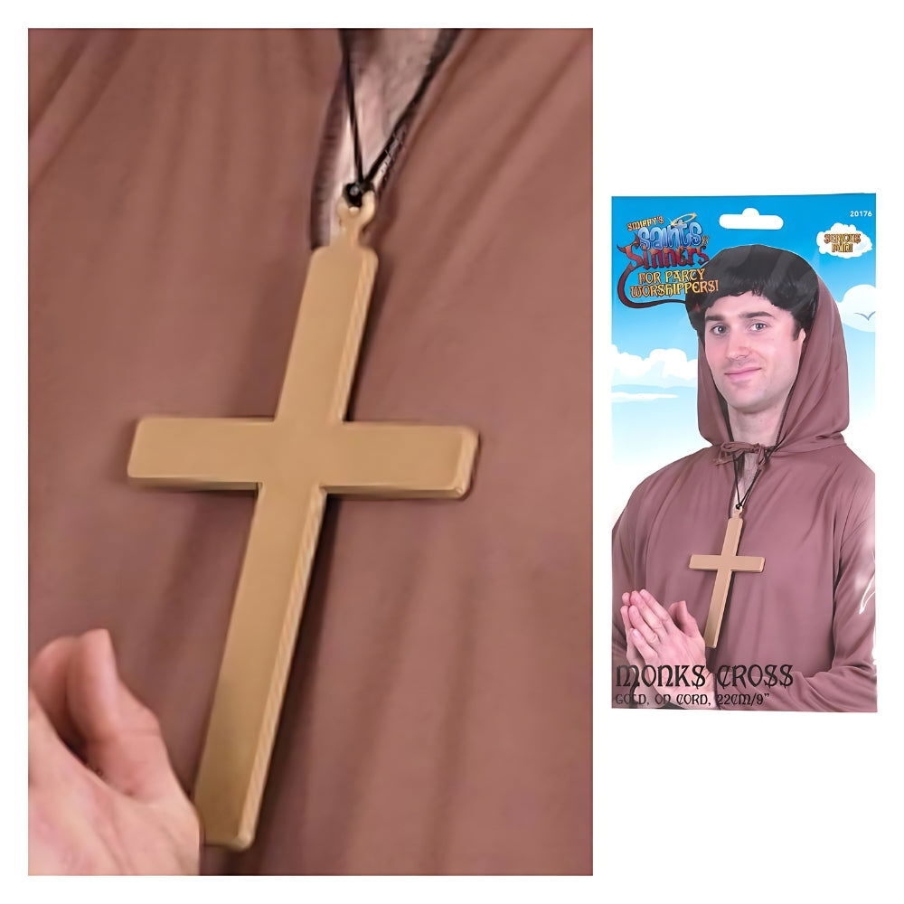 Gold Nuns Monks Priest Fancy Dress Accessories PVC Crosses Costume Outfit 5020570201763 EBay UK