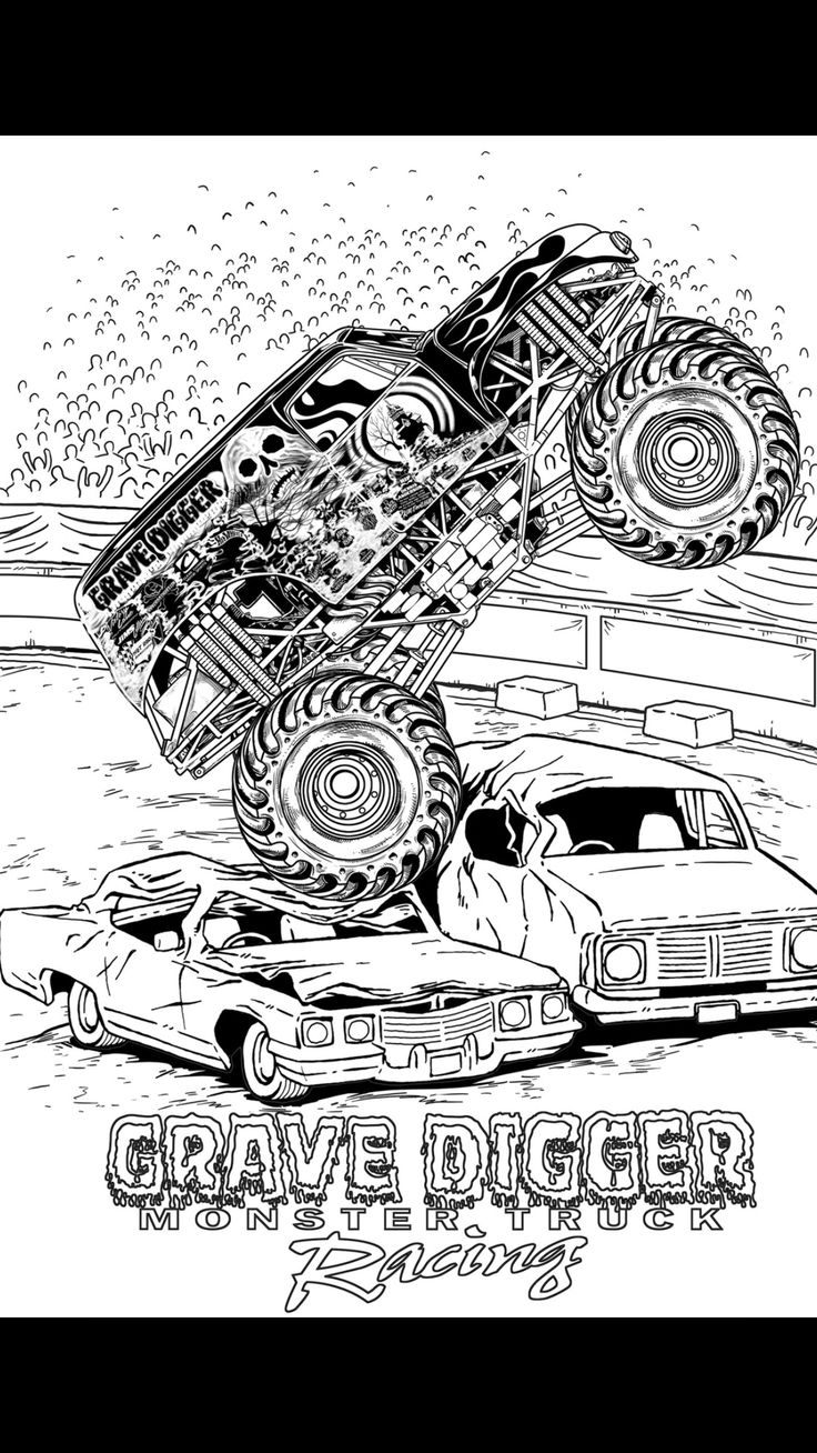 grave digger coloring pages grave digger coloring pages