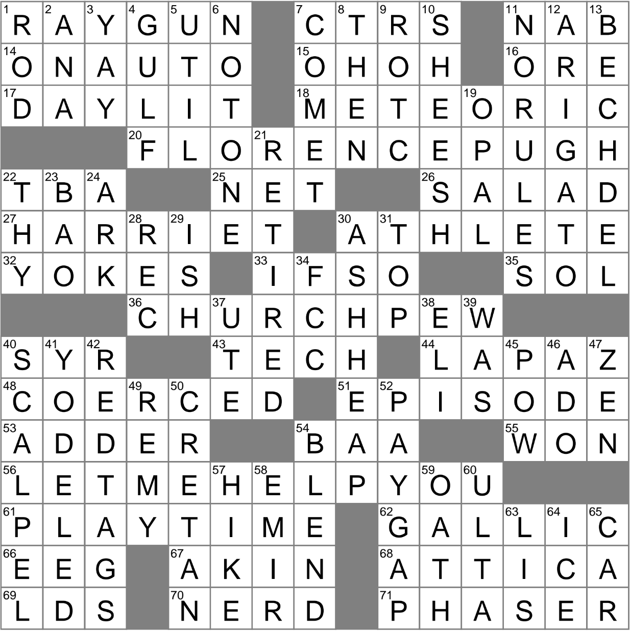 greek peak crossword clue