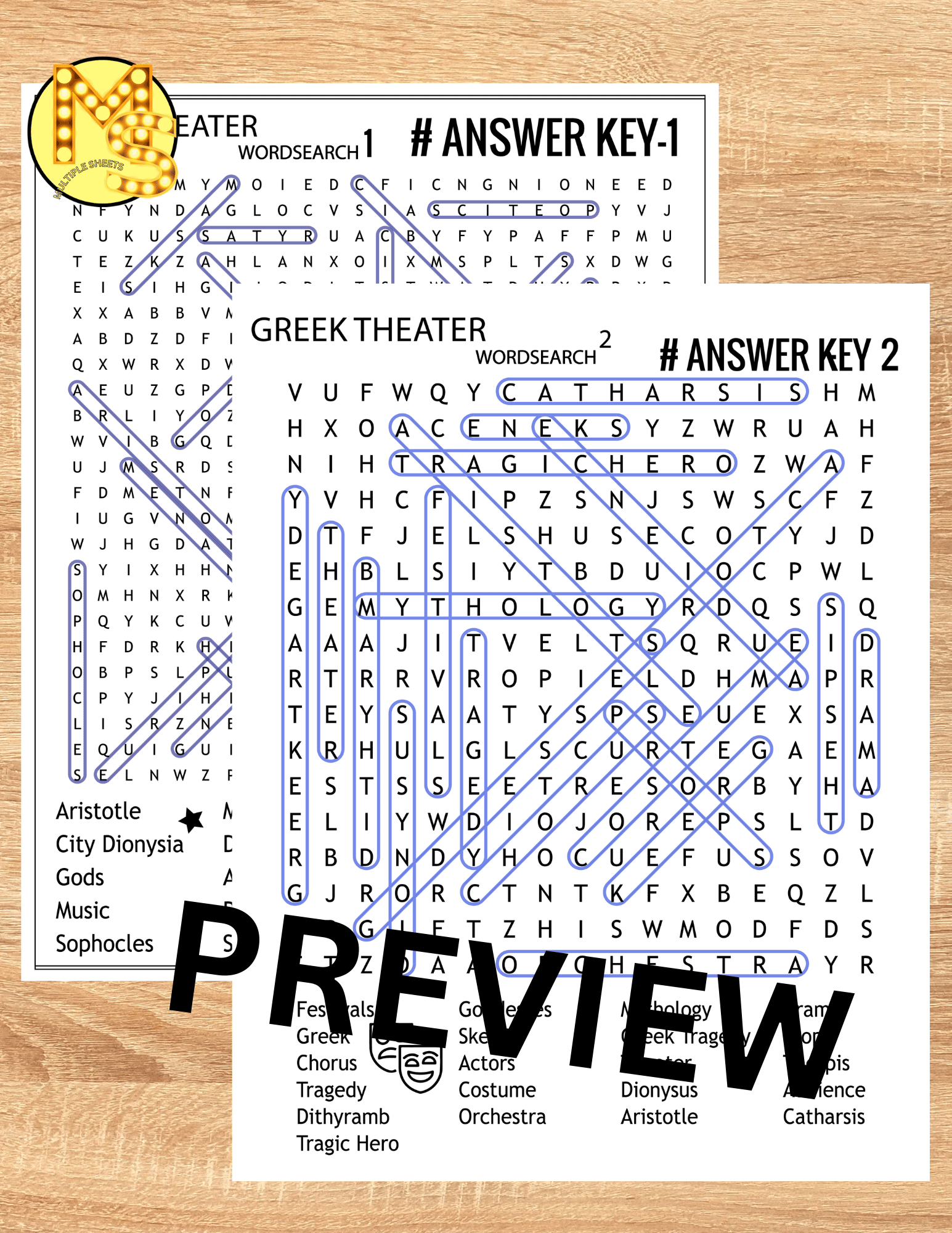 Greek Theatre Worksheets Crossword Word Scramble Word Search Made By Teachers Greek Theatre Worksheets Crossword Word Scramble Word Search Made By Teachers