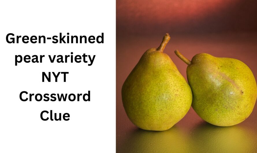 Pear Variety Crossword Clue
