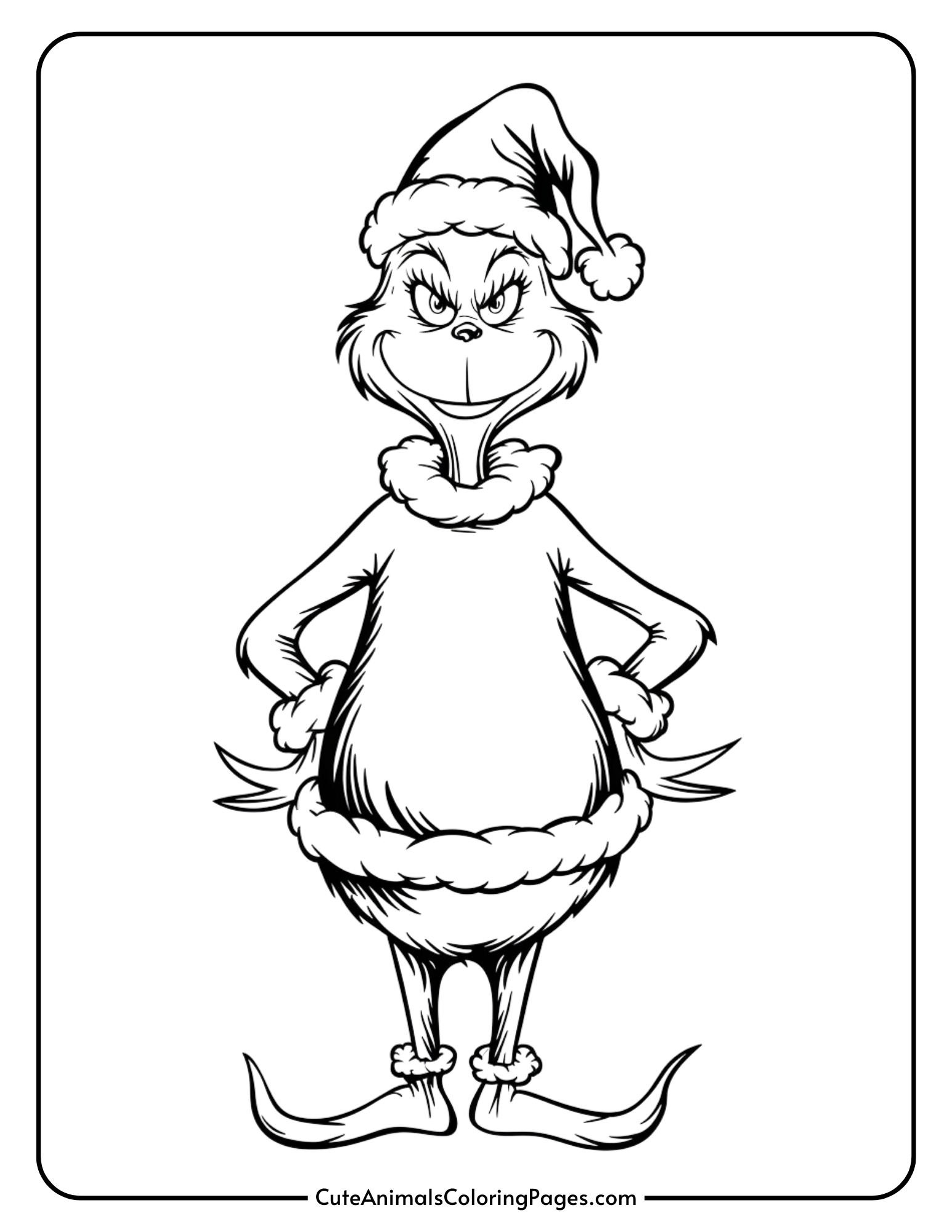 Grinch Coloring Pages 10 Free Printable PDF Pages Cute Animals Coloring Pages Grinch Coloring Pages 10 Free Printable PDF Pages Cute Animals Coloring Pages