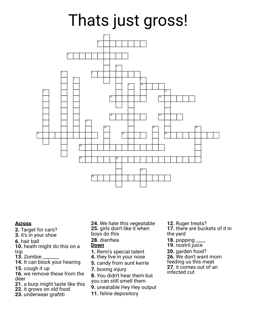 Gross Words Word Search WordMint Gross Words Word Search WordMint