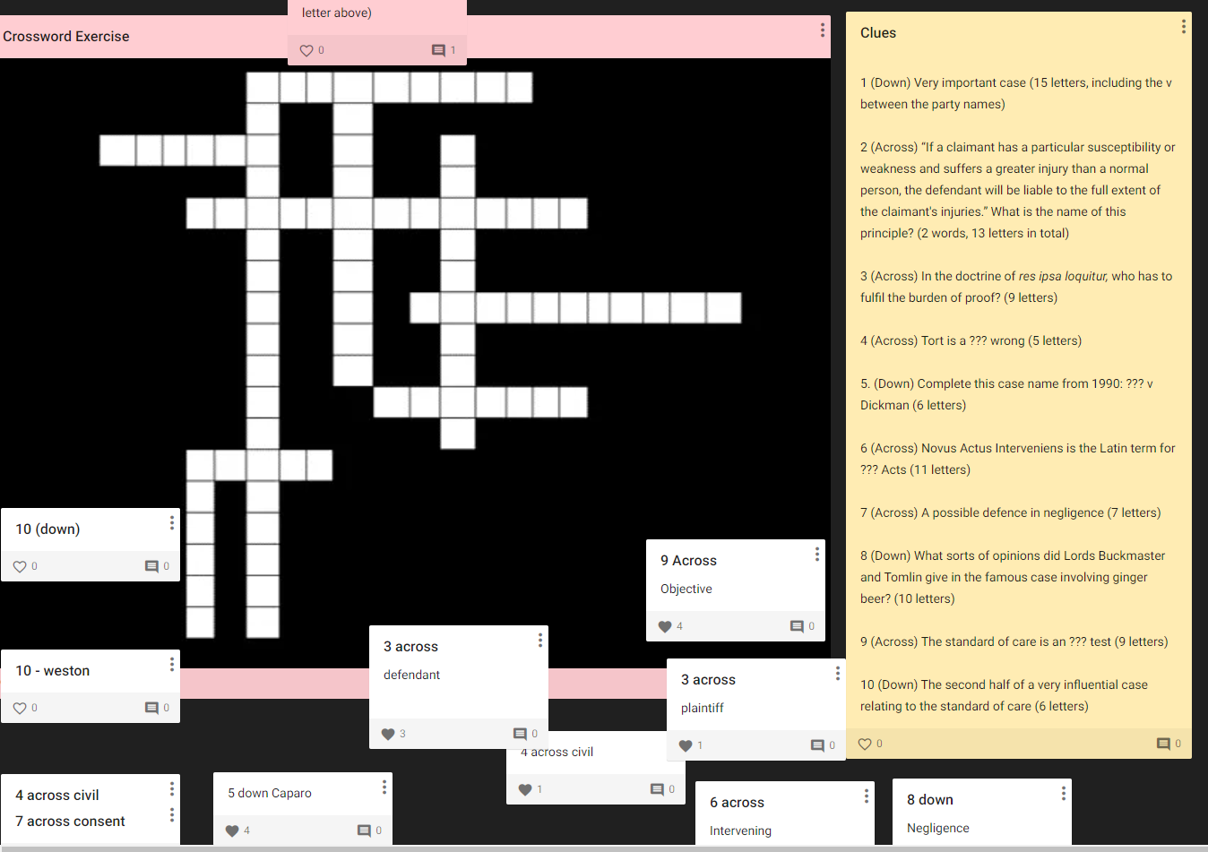 Group Crosswords As Formative Assessment Tasks 100 Ideas For Active Learning