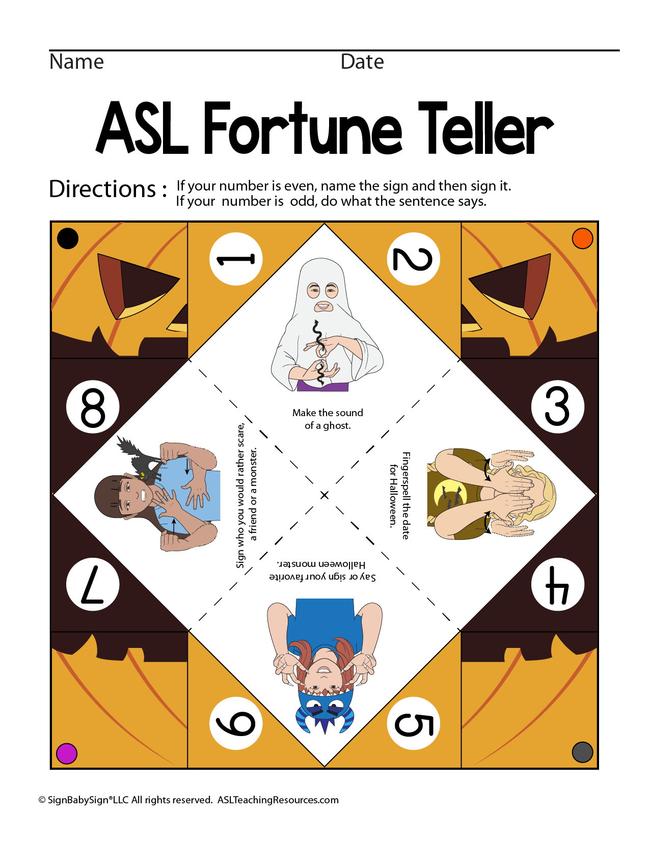 Halloween Activities Bundle ASL Teaching Resources Halloween Activities Bundle ASL Teaching Resources